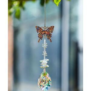 Butterfly Crystal Suncatcher‎ rainbow Dazzling New